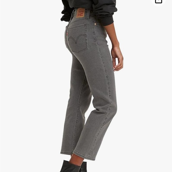 Grey Levi Wedgie Straight Jeans - Picture 2 of 9